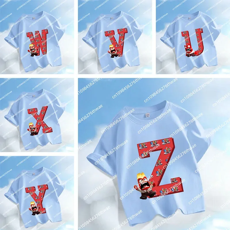The Brainy Agents Team Disney Alphabet A-Z Head Kids T-Shirt Boys and Girls Cartoonish Casual Shirt for Sports Short SleeveShirt
The Brainy Agents Team Disney Alphabet A-Z Head Kids T-Shirt Boys and Girls Cartoonish Casual Shirt for Sports Short SleeveShirt