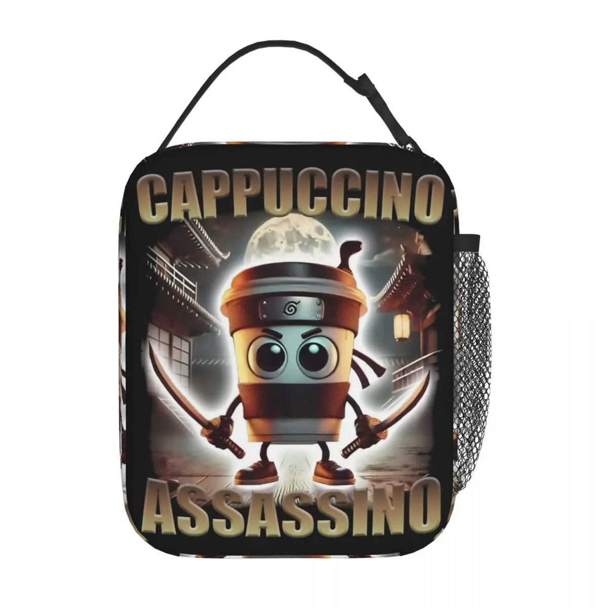 Cappuccino Assassino Funny Italian Brainrot Insulated Lunch Bags Cooler Meal Large Tote Lunch Box Food Storage Bags Beach Travel
Cappuccino Assassino Funny Italian Brainrot Insulated Lunch Bags Cooler Meal Large Tote Lunch Box Food Storage Bags Beach Travel