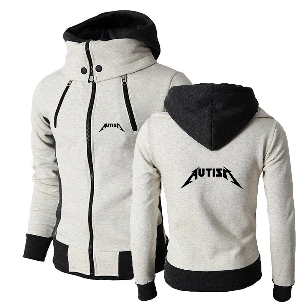 2025 High Quality Coat Spring And Autumn Man's Stand-Up Collar Zipper Hoodies Autism Metal Rock Meme Logo Print Sports Jacket
2025 High Quality Coat Spring And Autumn Man's Stand-Up Collar Zipper Hoodies Autism Metal Rock Meme Logo Print Sports Jacket