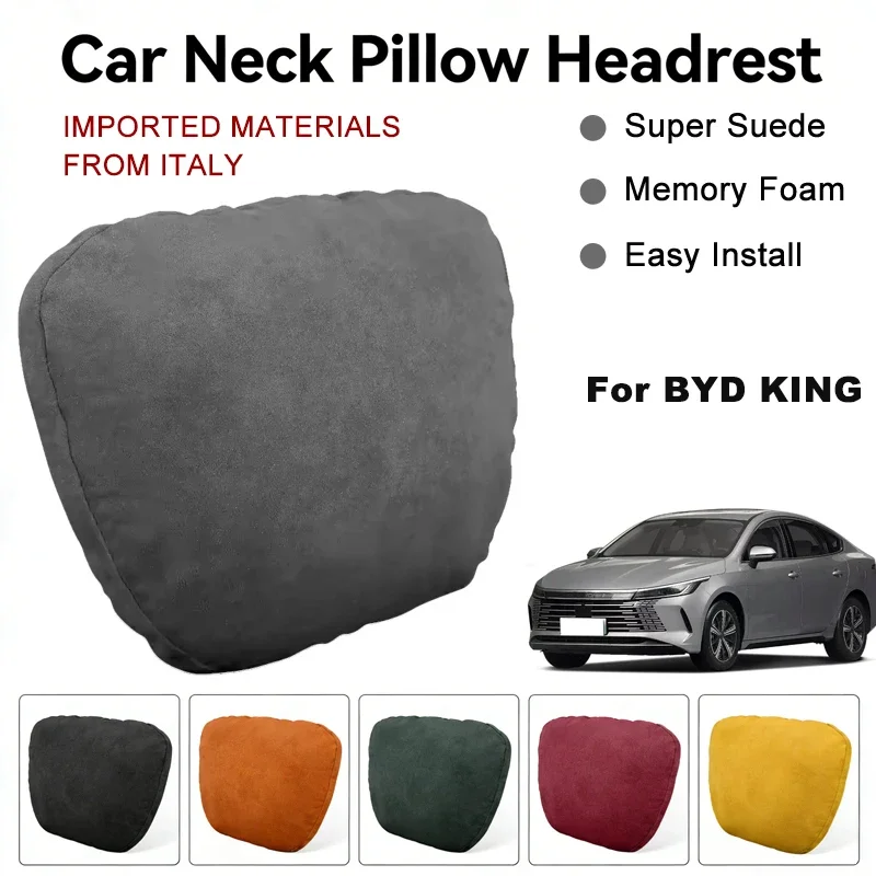 Italy Suede Car Neck Rest Pillow For BYD KING Seat Head Neck Support Cushion Auto Interior Accessories
Italy Suede Car Neck Rest Pillow For BYD KING Seat Head Neck Support Cushion Auto Interior Accessories