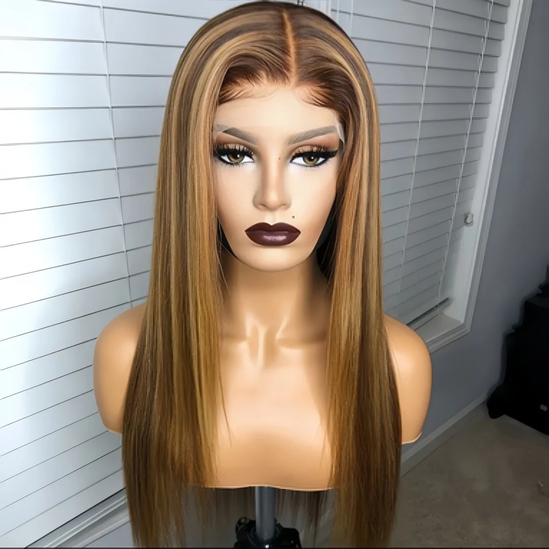 180Density Highlight Brown Straight 26" Long 5x5 Silk Base Jewish Human Hair BabyHair HD Lace European Hair Glueless Preplucked
180Density Highlight Brown Straight 26" Long 5x5 Silk Base Jewish Human Hair BabyHair HD Lace European Hair Glueless Preplucked