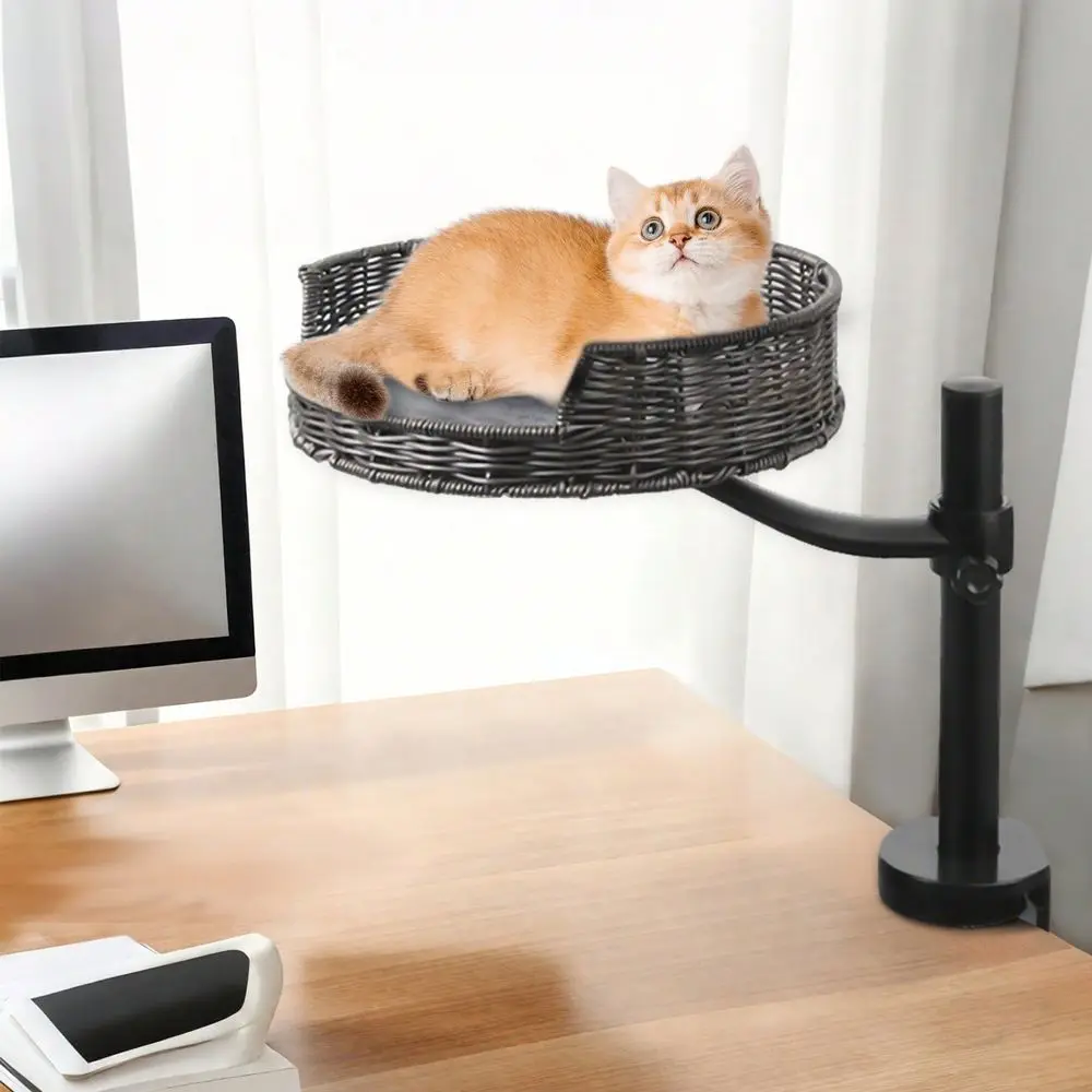 Desk Bed, Cat Hammock For Home Office, 360Rotating Adjustable Shelf, Removable Comfortable Soft Pet Nest Bed, Modern Unique Kit
Desk Bed, Cat Hammock For Home Office, 360Rotating Adjustable Shelf, Removable Comfortable Soft Pet Nest Bed, Modern Unique Kit