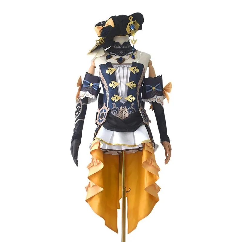 Navia Caspar Cosplay Game Genshin Impact Print Costume Dress Hat Anime Hallowen Role Play Carnival Party Clothing for Women
Navia Caspar Cosplay Game Genshin Impact Print Costume Dress Hat Anime Hallowen Role Play Carnival Party Clothing for Women