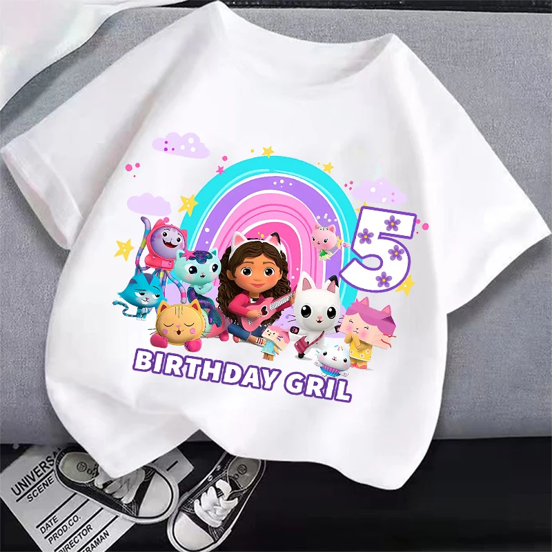Kawaii Gabby Dollhouses Tee for Girl Cotton T-shirt Kids Short Sleeve Tops Summer Children Casual Clothing Birthday Gifts 2025
Kawaii Gabby Dollhouses Tee for Girl Cotton T-shirt Kids Short Sleeve Tops Summer Children Casual Clothing Birthday Gifts 2025
