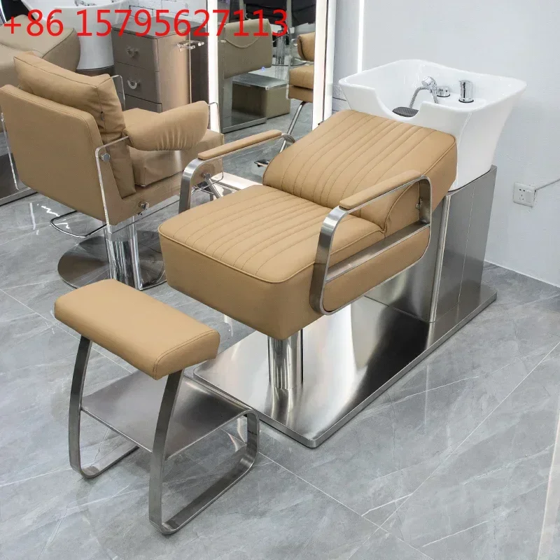 Shampoo Chair for Hair Salon Flushing Bed Thai Lying Completely Ceramic Basin Half-Lying Bed Massage Couch
Shampoo Chair for Hair Salon Flushing Bed Thai Lying Completely Ceramic Basin Half-Lying Bed Massage Couch