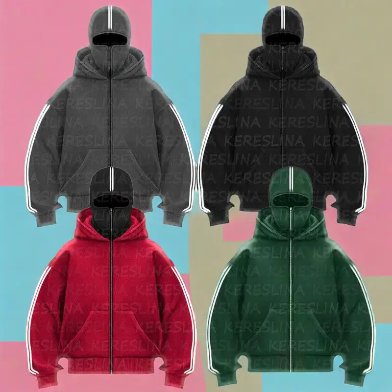 Полосатое двушапковое пальто на молнии на осень и зиму, теплая и удобная толстовка с капюшоном для мужчин и женщин.
Полосатое двушапковое пальто на молнии на осень и зиму, теплая и удобная толстовка с капюшоном для мужчин и женщин.