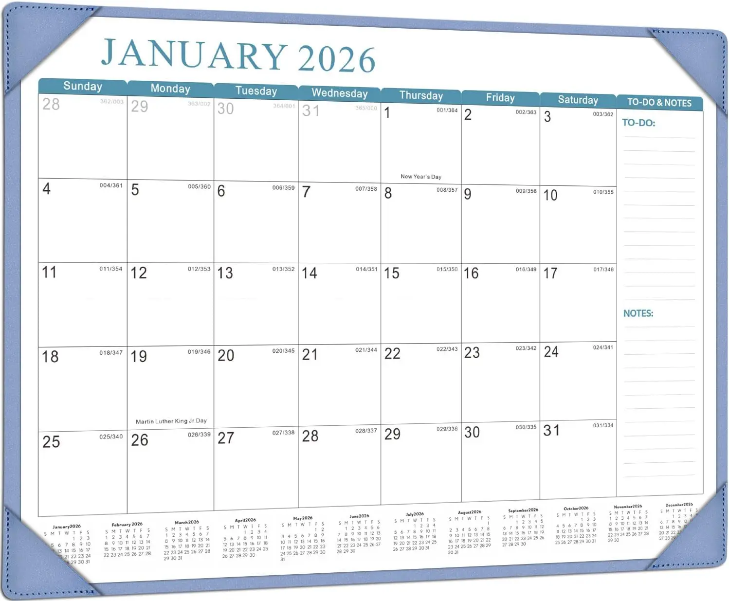2026-2027 Desk Calendar, Large 22x17, 18-Month Monthly Planner, Premium Paper, Home Office
2026-2027 Desk Calendar, Large 22x17, 18-Month Monthly Planner, Premium Paper, Home Office
