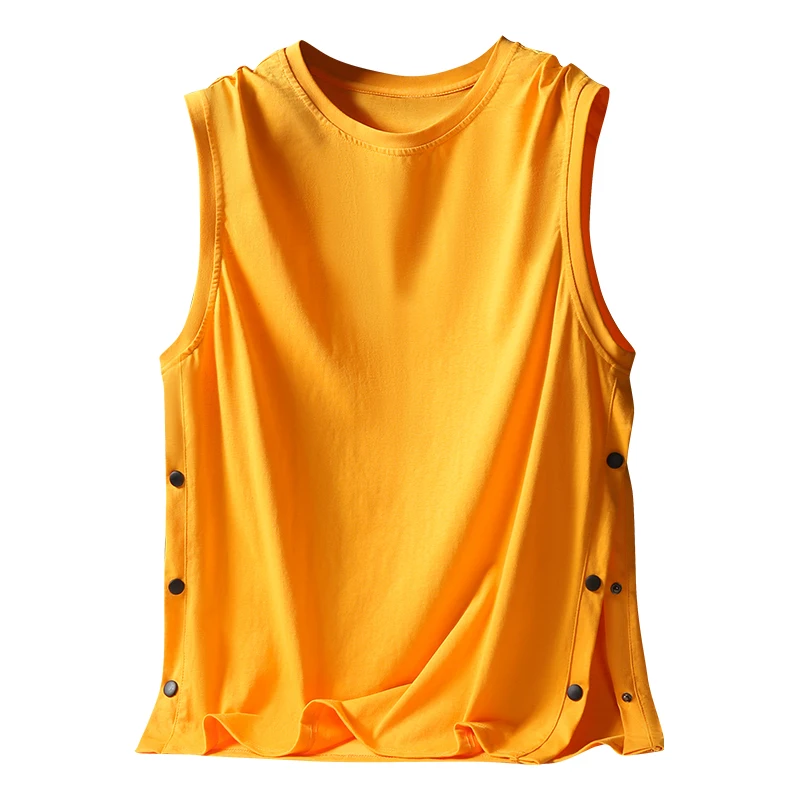 Fashion O-Neck Solid Color Button Tank Tops T-Shirts Men Clothing 2024 Summer New Loose Korean Sleeveless Tops Casual Tee Shirt
Fashion O-Neck Solid Color Button Tank Tops T-Shirts Men Clothing 2024 Summer New Loose Korean Sleeveless Tops Casual Tee Shirt