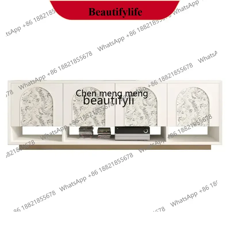D178 Y yj Solid Wood TV Cabinet French Cream Style Living Room Audiovisual Cabinet Retro American Stainless Steel Floor Cabinet
D178 Y yj Solid Wood TV Cabinet French Cream Style Living Room Audiovisual Cabinet Retro American Stainless Steel Floor Cabinet