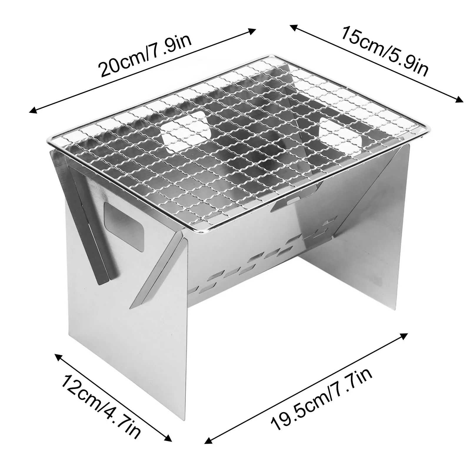 Portable Stainless Steel BBQ Grill, Mini Barbecue Grill, Designed for Convenience and Stability, Multiple Use
Portable Stainless Steel BBQ Grill, Mini Barbecue Grill, Designed for Convenience and Stability, Multiple Use