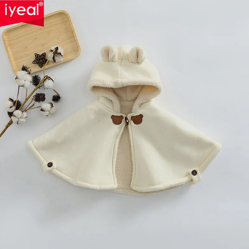 IYEAL Winter Fashion Kids Baby Girl Clothes Cartoon Hooded Ears Warm Plus Velvet Coat Jackets Children Girls Cape Cloaks
IYEAL Winter Fashion Kids Baby Girl Clothes Cartoon Hooded Ears Warm Plus Velvet Coat Jackets Children Girls Cape Cloaks
