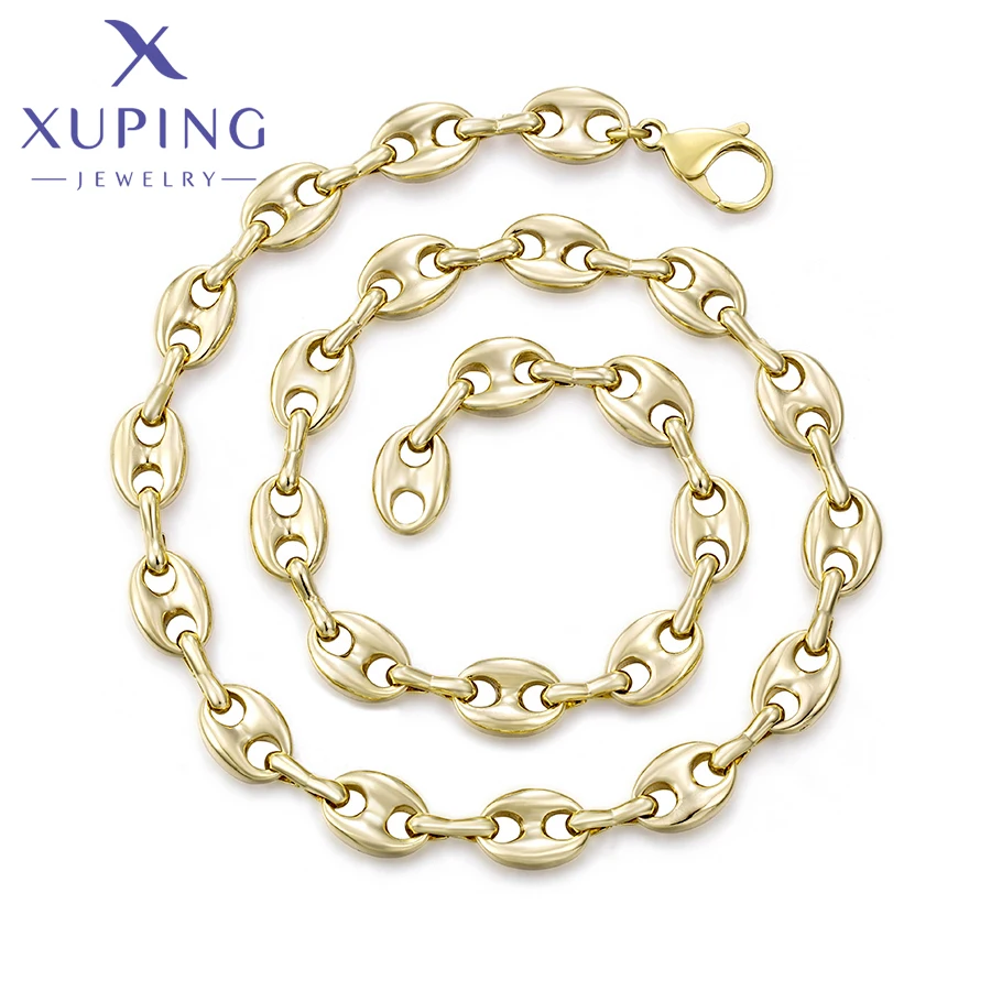 Xuping Jewelry New Arrival Luxury 45cm No Stone Necklace of Gold Color Necklaces for Women Exquisite Gift X000742506
Xuping Jewelry New Arrival Luxury 45cm No Stone Necklace of Gold Color Necklaces for Women Exquisite Gift X000742506