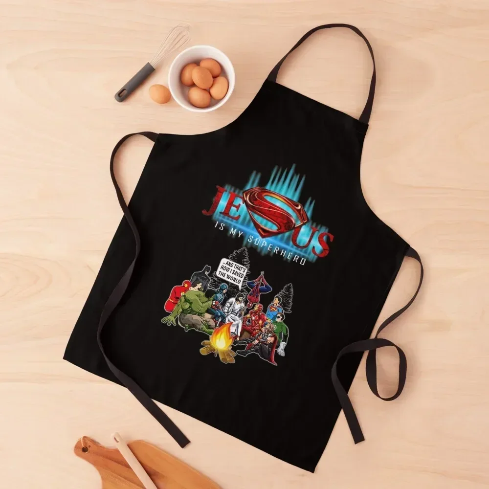 Jesus Is My Auperhero Apron professional kitchen Chef Uniform Woman Chef Accessory Apron
Jesus Is My Auperhero Apron professional kitchen Chef Uniform Woman Chef Accessory Apron