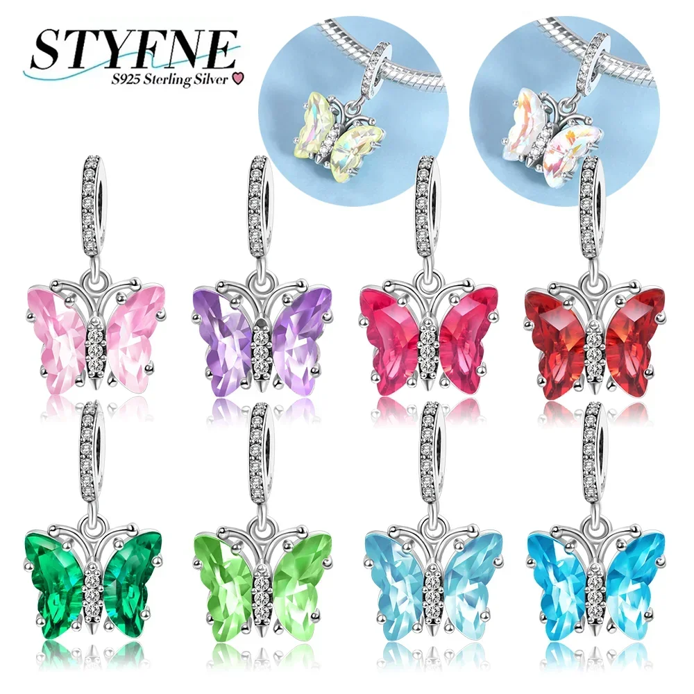 Изысканные подвески из серебра 925 пробы, красочные подвески-бабочки из муранского стекла, подвеска, подходит для оригинального браслета, ожерелья, ювелирные изделия «сделай сам», женский подарок
Изысканные подвески из серебра 925 пробы, красочные подвески-бабочки из муранского стекла, подвеска, подходит для оригинального браслета, ожерелья, ювелирные изделия «сделай сам», женский подарок