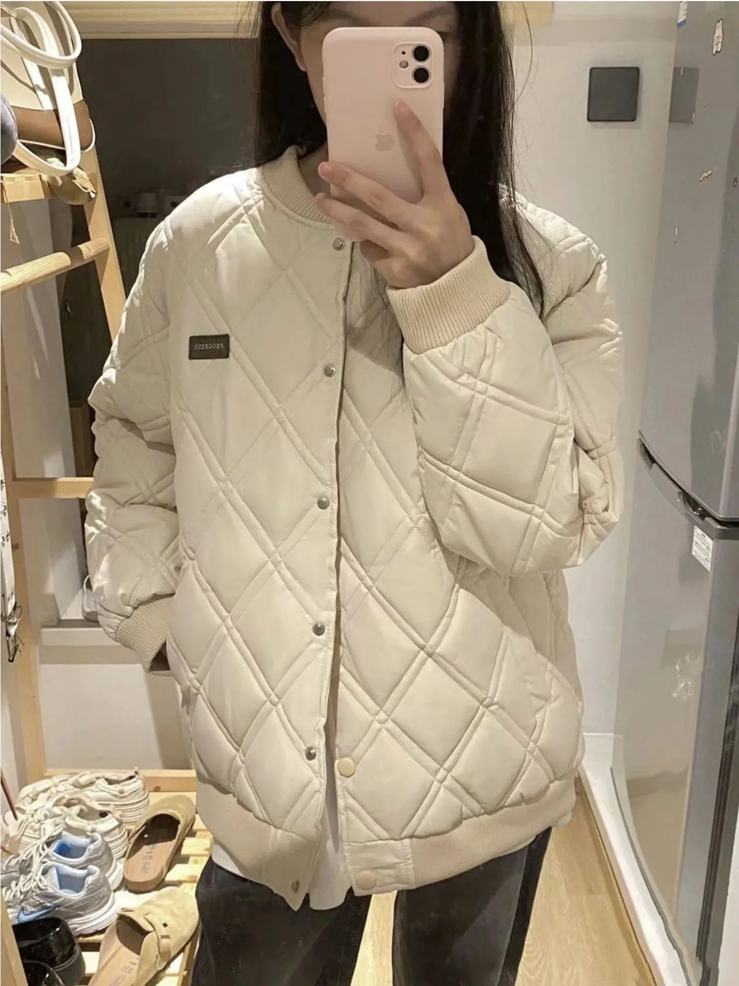 Oversize ort Cotton Jaet Women's Trendy Autumn Winter Warm Outerwear Thi Bread Sle Korean Loose Fit High Waist
Oversize ort Cotton Jaet Women's Trendy Autumn Winter Warm Outerwear Thi Bread Sle Korean Loose Fit High Waist