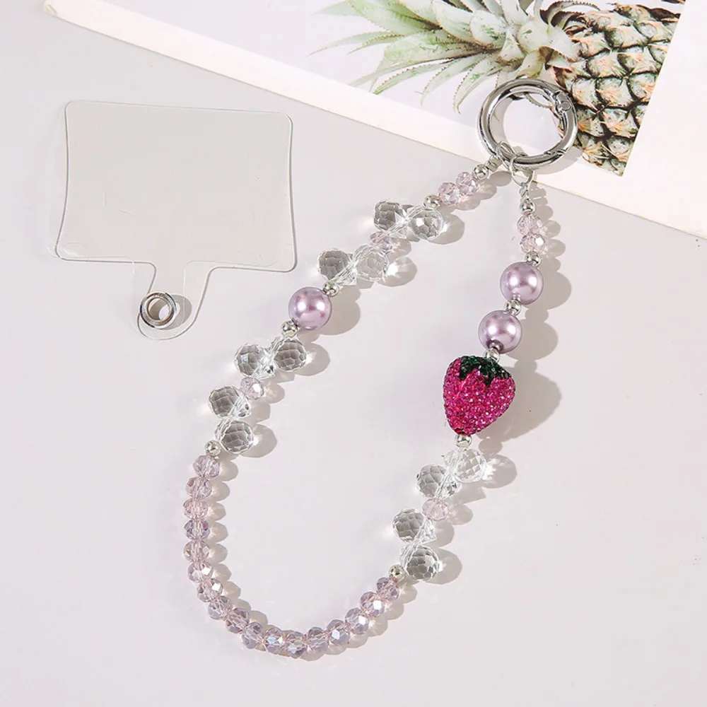 With Clip Strawberry Crystal Pendant Anti-lost Beaded Bling Strawberry Phone Chain Bag Charms Light Luxury Style
With Clip Strawberry Crystal Pendant Anti-lost Beaded Bling Strawberry Phone Chain Bag Charms Light Luxury Style