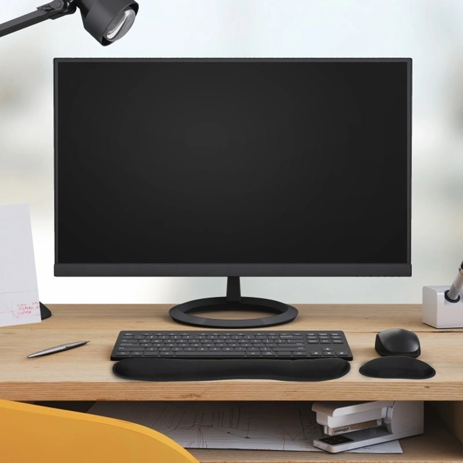 1Set Memory Foam Wrist Rest Set Ergonomic Mouse Keyboard Support Comfortable Hand Joint Protection for Computer Work Gaming
1Set Memory Foam Wrist Rest Set Ergonomic Mouse Keyboard Support Comfortable Hand Joint Protection for Computer Work Gaming