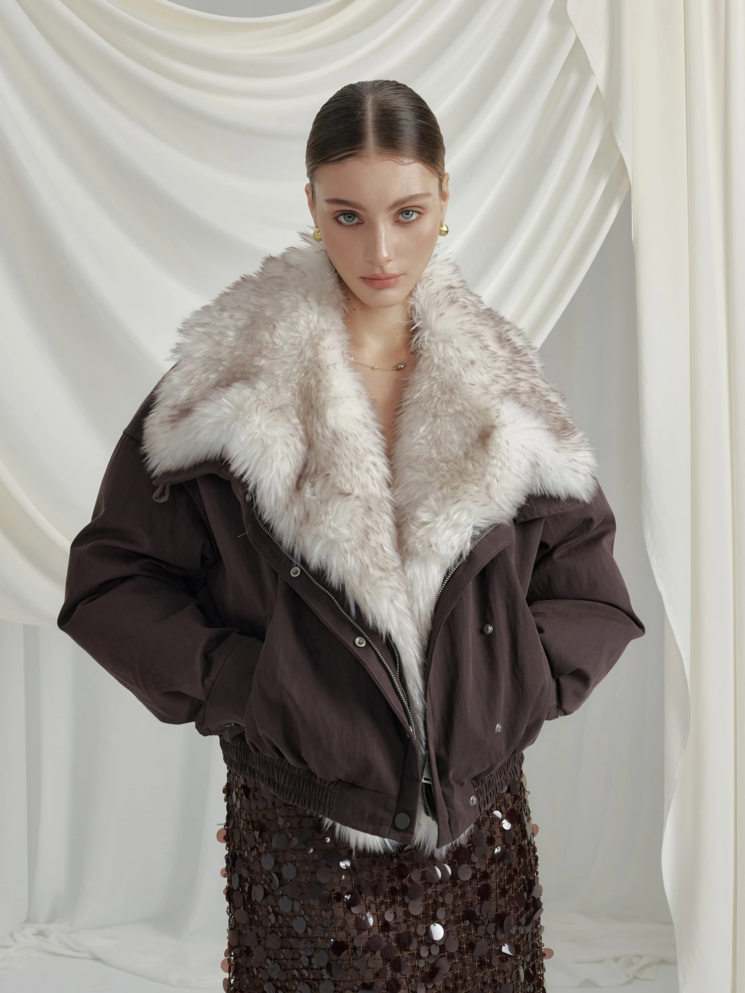 LeanProject Brown Fur Collar Jaet Detachable Leather Coat Casual Sle Long Sve Zipper Closure Women's Thiened Winter ...
LeanProject Brown Fur Collar Jaet Detachable Leather Coat Casual Sle Long Sve Zipper Closure Women's Thiened Winter ...