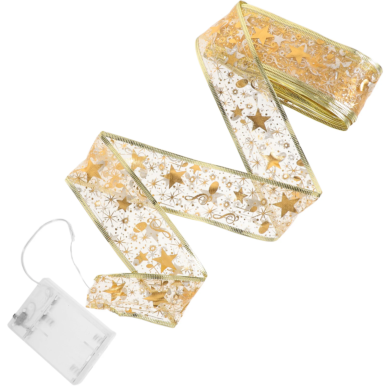 100 LED Christmas Ribbon Light String Gold Ribbon Colorful Lights Christmas Tree Porch Garden Decoration Xmas Party Festival
100 LED Christmas Ribbon Light String Gold Ribbon Colorful Lights Christmas Tree Porch Garden Decoration Xmas Party Festival