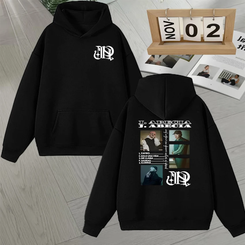 Rapper J Abecia Desvelos Tour 2025 New Album Sweatshirts Men Women Fashion Hip Hop Retro Long sleeve Autumn Winter Hoodie Unisex
Rapper J Abecia Desvelos Tour 2025 New Album Sweatshirts Men Women Fashion Hip Hop Retro Long sleeve Autumn Winter Hoodie Unisex