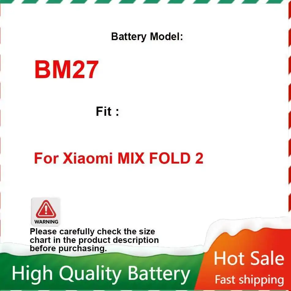 Для Xiaomi Mix Fold 2 портативный износостойкий аккумулятор для мобильного телефона BM27 1960 мАч
Для Xiaomi Mix Fold 2 портативный износостойкий аккумулятор для мобильного телефона BM27 1960 мАч