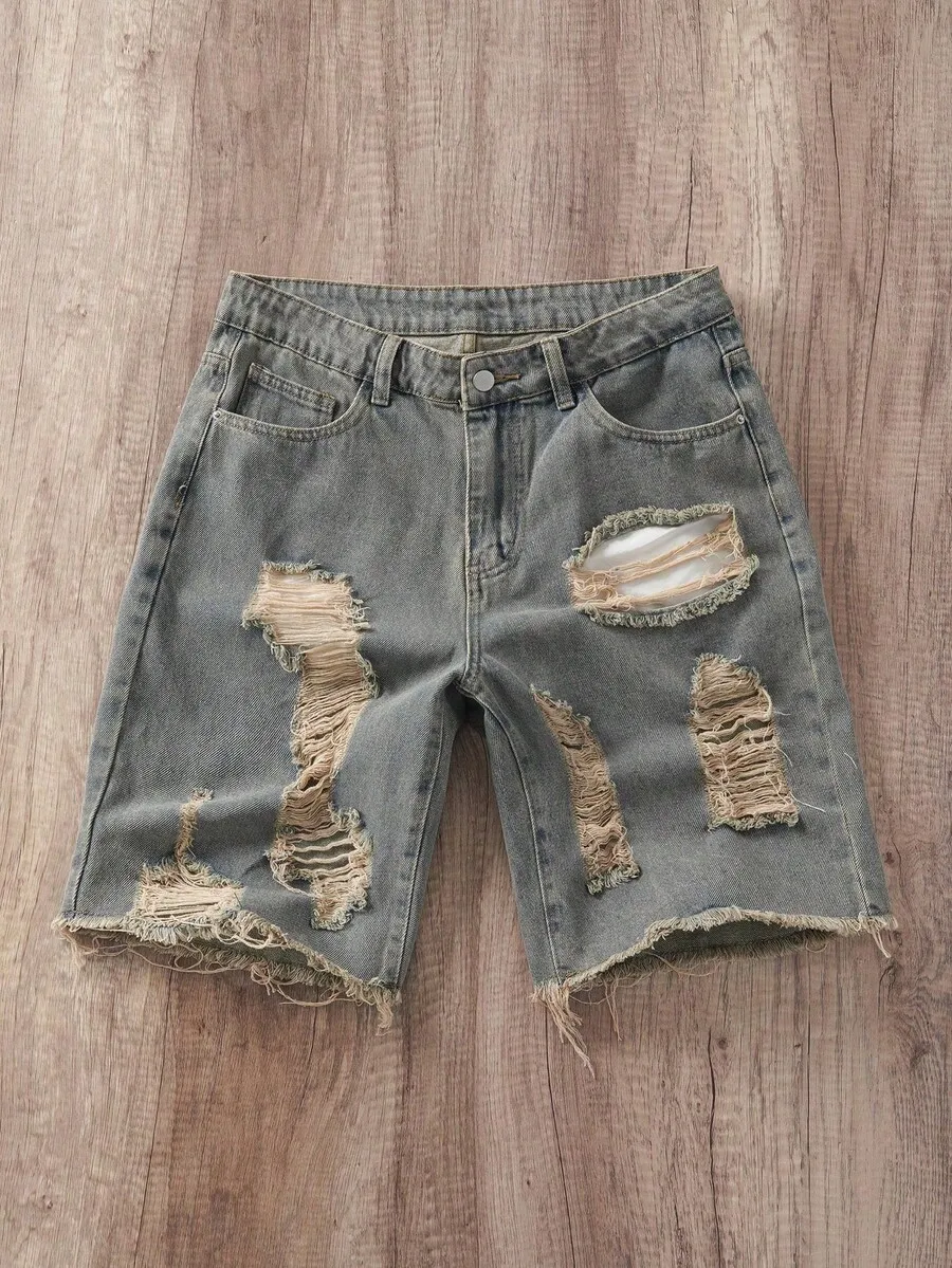 Mens Distressed Ripped Denim Shorts Casual Summer Jorts
Mens Distressed Ripped Denim Shorts Casual Summer Jorts