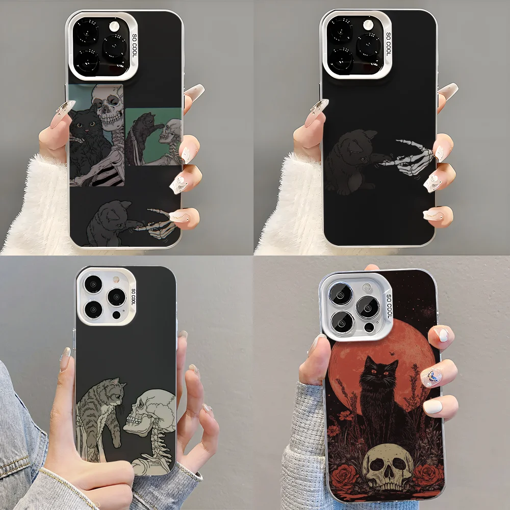 Skeleton Cat Painted Phone Case Phone Case For iPhone 14 16 15 11 12 13 Pro Max Mini Plus Shockproof Cover
Skeleton Cat Painted Phone Case Phone Case For iPhone 14 16 15 11 12 13 Pro Max Mini Plus Shockproof Cover