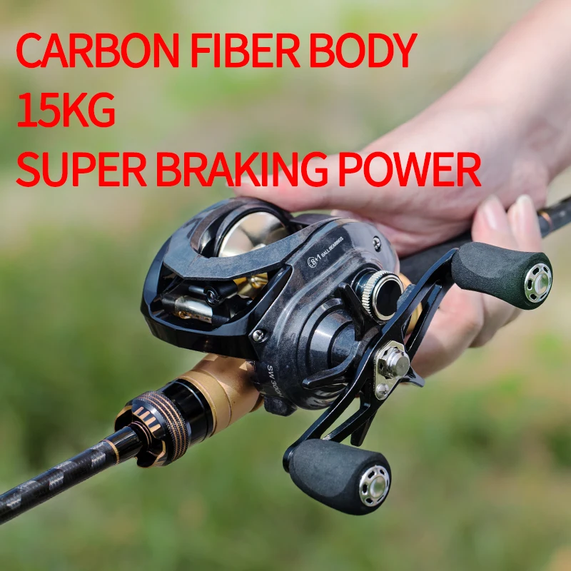 D1 Sea Fishing Reel Max Drag 15kg Carbon Fiber Ultra Light Baitcast Fishing Reel 8+1BB Dedicated For Sea Fishing
D1 Sea Fishing Reel Max Drag 15kg Carbon Fiber Ultra Light Baitcast Fishing Reel 8+1BB Dedicated For Sea Fishing