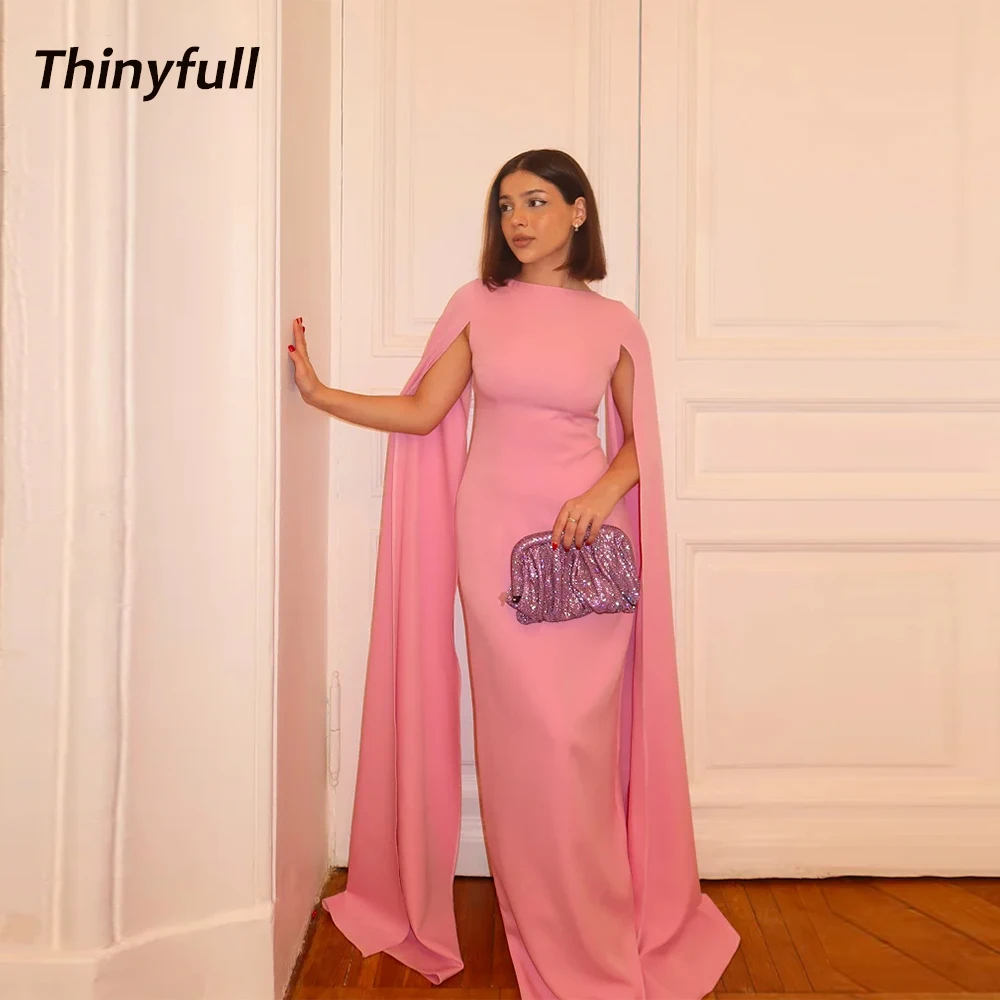 Thinyfull Mermaid Arab Prom Dresses O-neck Cap Sleeves Satin Evening Gown 2026 Formal Dress robes de soirée Customized
Thinyfull Mermaid Arab Prom Dresses O-neck Cap Sleeves Satin Evening Gown 2026 Formal Dress robes de soirée Customized 