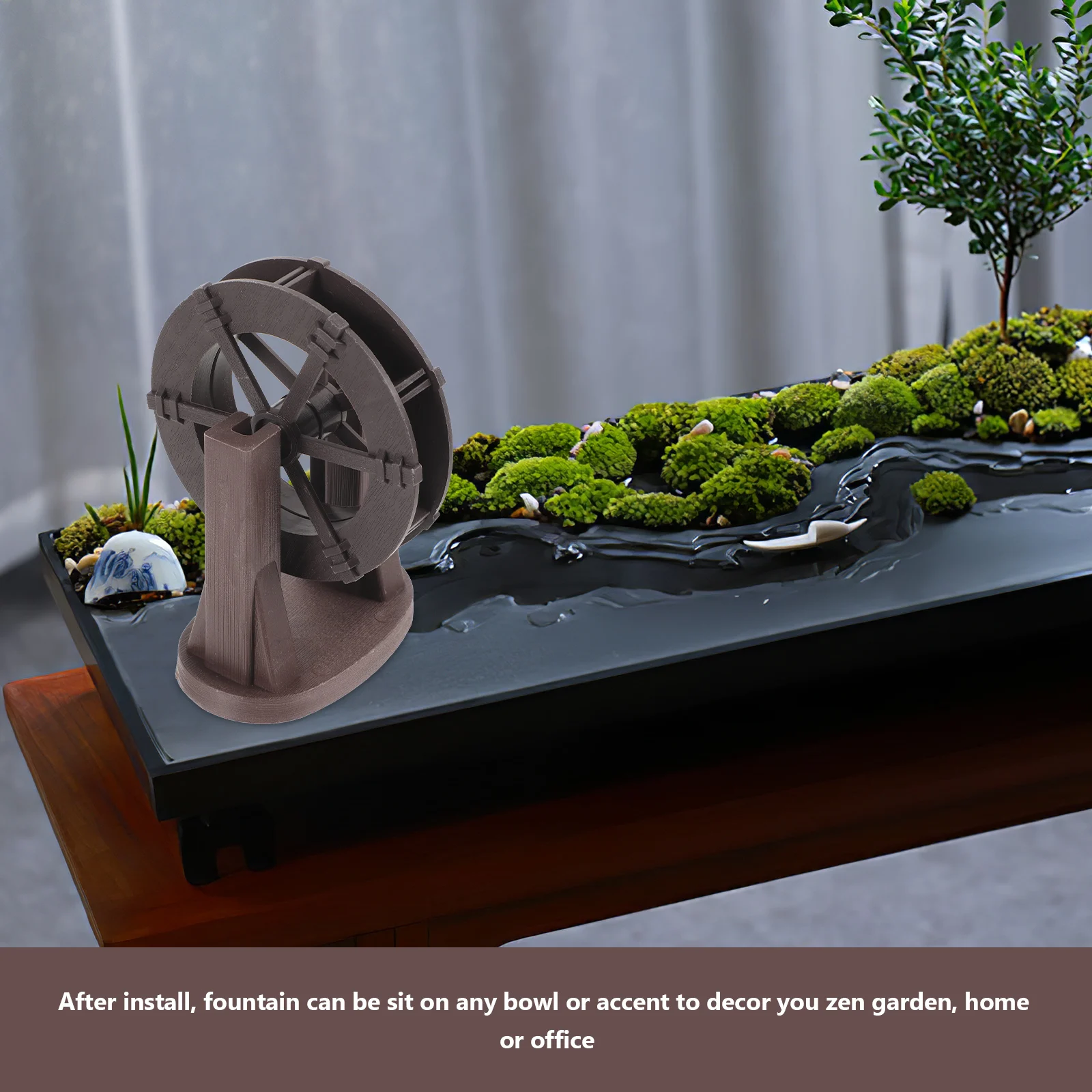 Waterwheel Ornaments Decoration Fountain Part Parts Artificial Pond Plastic Garden Accessories Small 
Waterwheel Ornaments Decoration Fountain Part Parts Artificial Pond Plastic Garden Accessories Small
