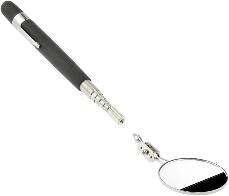 2" Round Telescoping Inspection Mirror with Swivel Neck, Extends to 33"
2" Round Telescoping Inspection Mirror with Swivel Neck, Extends to 33"