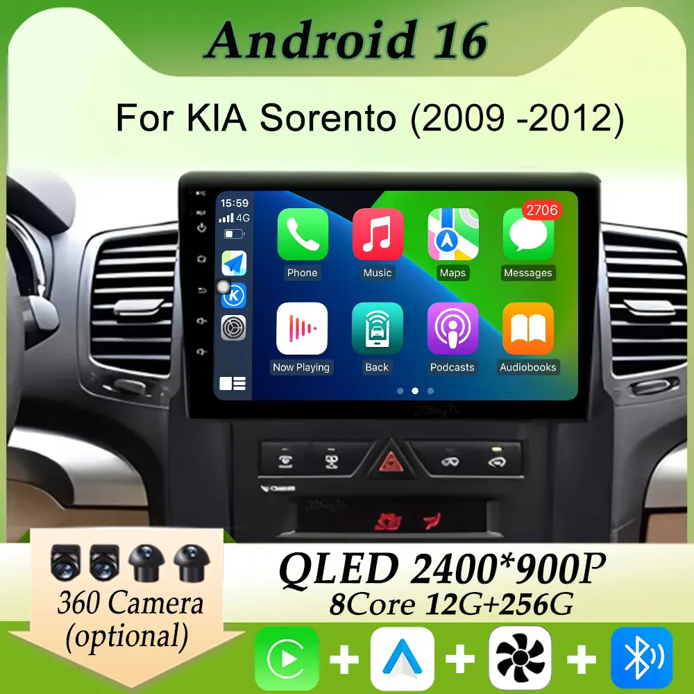 Carplay Android Car Radio Video Multimedia Player GPS Navigation for KIA Sorento 2009 - 2012 Split Screen HD Screen DSP Stereo
Carplay Android Car Radio Video Multimedia Player GPS Navigation for KIA Sorento 2009 - 2012 Split Screen HD Screen DSP Stereo