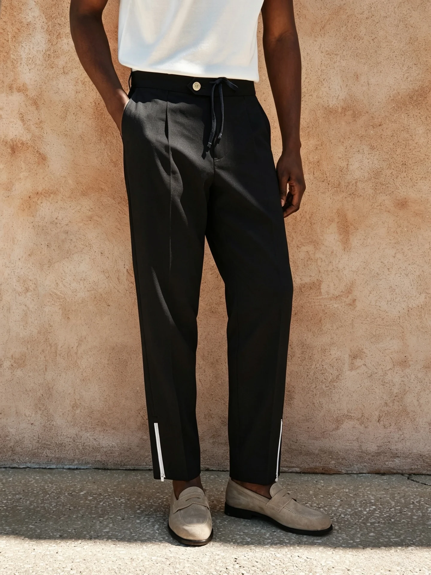 Outdoor Tennis Red Men's Casual Pants Zipper Half Elastic Waist Color Block Straight Leg Nylon Fabric Spring Summer
Outdoor Tennis Red Men's Casual Pants Zipper Half Elastic Waist Color Block Straight Leg Nylon Fabric Spring Summer