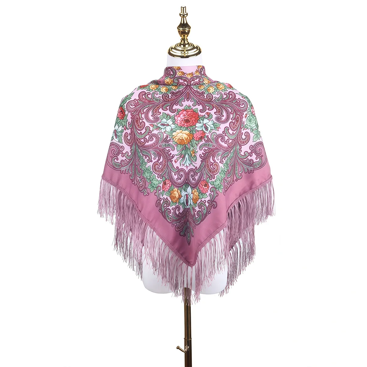 Russian Poncho printed tassel shawl autumn winter women's warm tassel ethnic style square scarf going out cape 110*110CM P1
Russian Poncho printed tassel shawl autumn winter women's warm tassel ethnic style square scarf going out cape 110*110CM P1