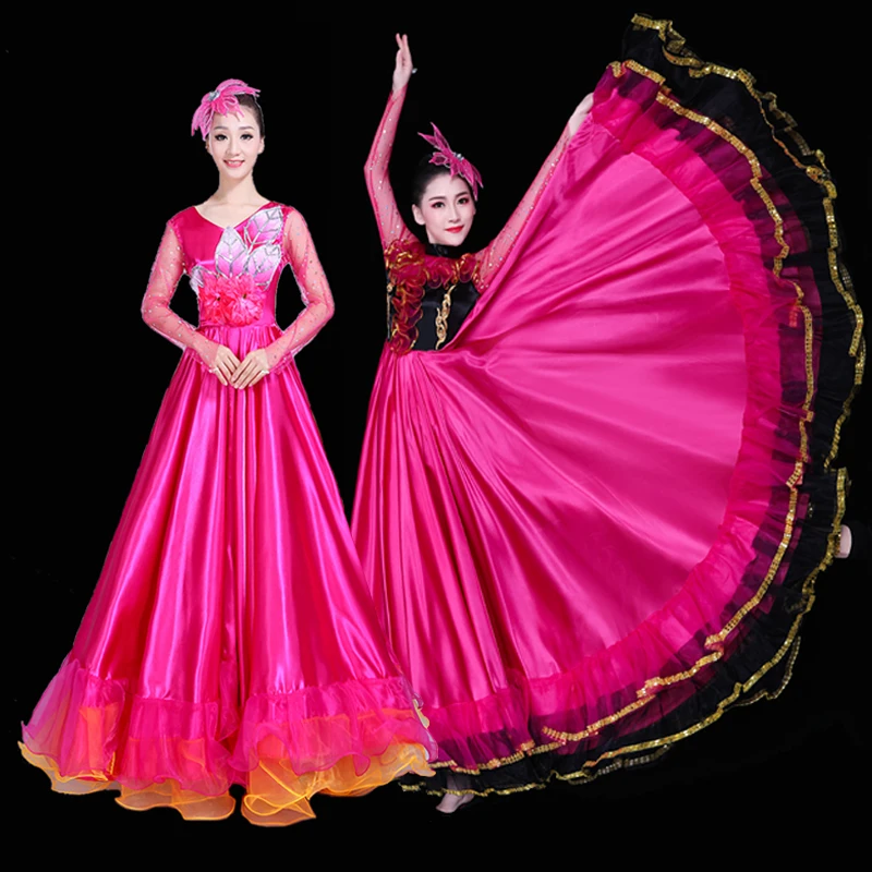 New 360 Degree Spanish Vestido Flamenco Dress for Women Stage Performance Party Falda Red Flamenco Long Skirt Dance Dresses
New 360 Degree Spanish Vestido Flamenco Dress for Women Stage Performance Party Falda Red Flamenco Long Skirt Dance Dresses