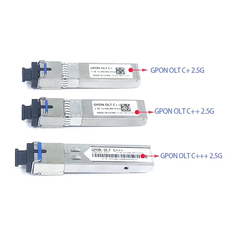 G/EPON SFP C + C ++ C +++ PX20 +++ GPON 2,5G TX1490nm/RX1310nm epon/gpon olt ont SCmodule
G/EPON SFP C + C ++ C +++ PX20 +++ GPON 2,5G TX1490nm/RX1310nm epon/gpon olt ont SCmodule