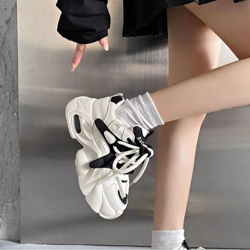 SHANPA Korean Style Womens Sneakers Soft Lightweight Versatile Platform Trainers Running Training Lace Up Women Sneakers
SHANPA Korean Style Womens Sneakers Soft Lightweight Versatile Platform Trainers Running Training Lace Up Women Sneakers