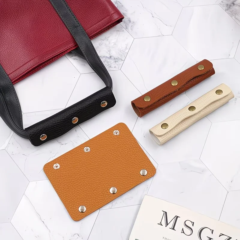 1pc Faux Leather Handle Protector Cover, Comfortable Reusable Grip Sleeve, Conceals Damaged Handles for Luggage, Handbags.
1pc Faux Leather Handle Protector Cover, Comfortable Reusable Grip Sleeve, Conceals Damaged Handles for Luggage, Handbags.