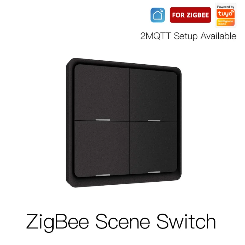 Новый переключатель ZigBee Smart Scene, кнопочный контроллер для автоматизации, управление с помощью приложения Tuya Smart Life через Alexa и Google Home 
Новый переключатель ZigBee Smart Scene, кнопочный контроллер для автоматизации, управление с помощью приложения Tuya Smart Life через Alexa и Google Home