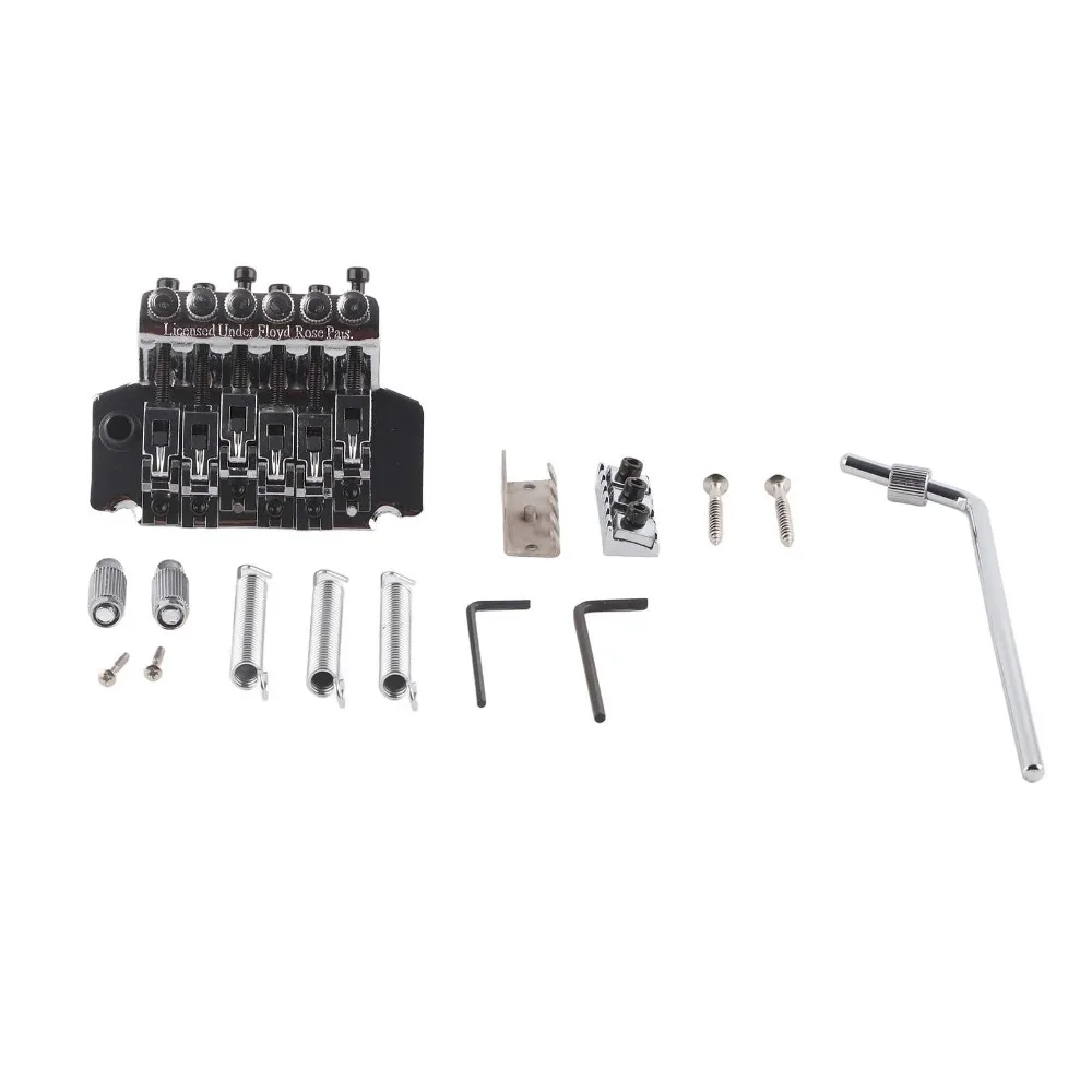 Black/Silver Tremolo Bridge System With Arm Double Locking System Double Rocking Spring Stabilizer Device Easy to carry
Black/Silver Tremolo Bridge System With Arm Double Locking System Double Rocking Spring Stabilizer Device Easy to carry