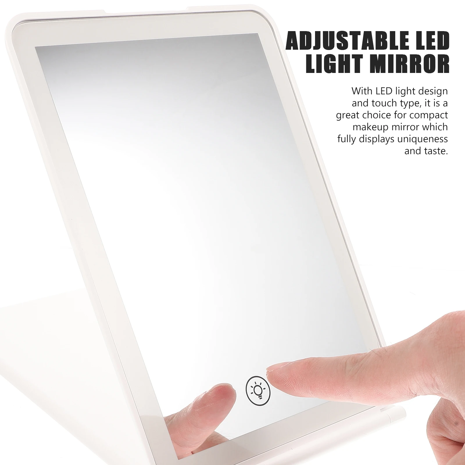Foldable LED Makeup Mirror White Desk Travel Vanity High Definition Clear Surface Stable Base Practical Household
Foldable LED Makeup Mirror White Desk Travel Vanity High Definition Clear Surface Stable Base Practical Household