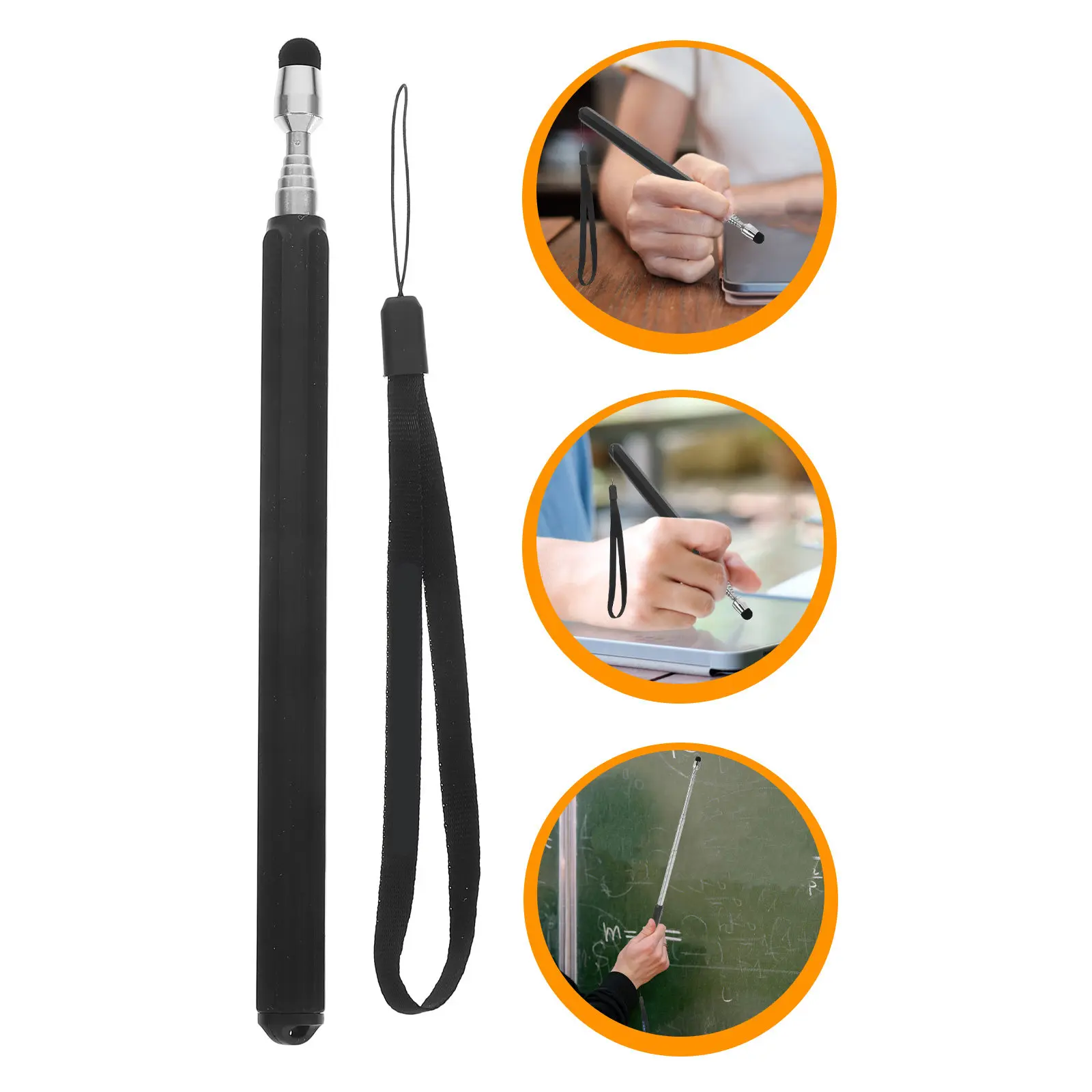 Telescoping Teacher Pointer Stick Classroom Teaching Tool Adjustable Length Whiteboard Pointer for Smartphones Tablets Computers
Telescoping Teacher Pointer Stick Classroom Teaching Tool Adjustable Length Whiteboard Pointer for Smartphones Tablets Computers
