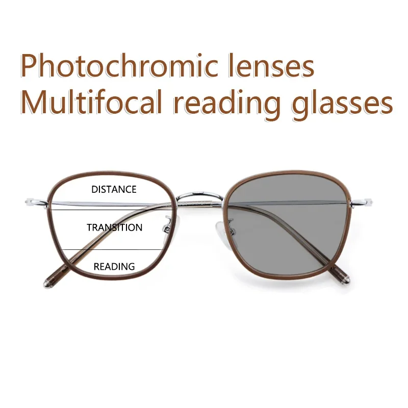Photochromic Multifocal Progressive Reading Sunglasses for Women - Ladies Multifocal Sun Readers with UV Protection
Photochromic Multifocal Progressive Reading Sunglasses for Women - Ladies Multifocal Sun Readers with UV Protection