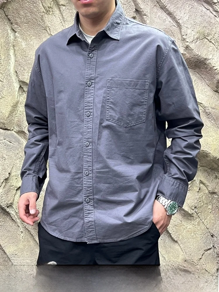 Washed Oxford Cloth Cotton Men's Shirt Breathable Comfortable Spring Autumn Commuting Shirt Long Sleeve Casual Style Pure Color
Washed Oxford Cloth Cotton Men's Shirt Breathable Comfortable Spring Autumn Commuting Shirt Long Sleeve Casual Style Pure Color
