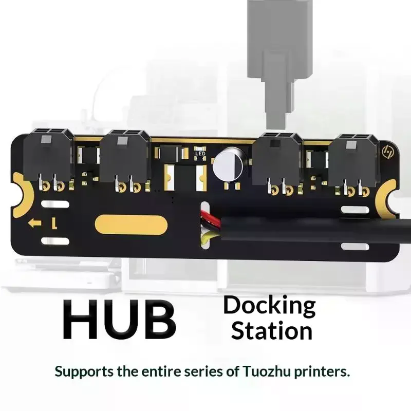 4-Port Expansion Hub With Power Signal Protection For Bambu Lab All Series 3D Printers Accessory
