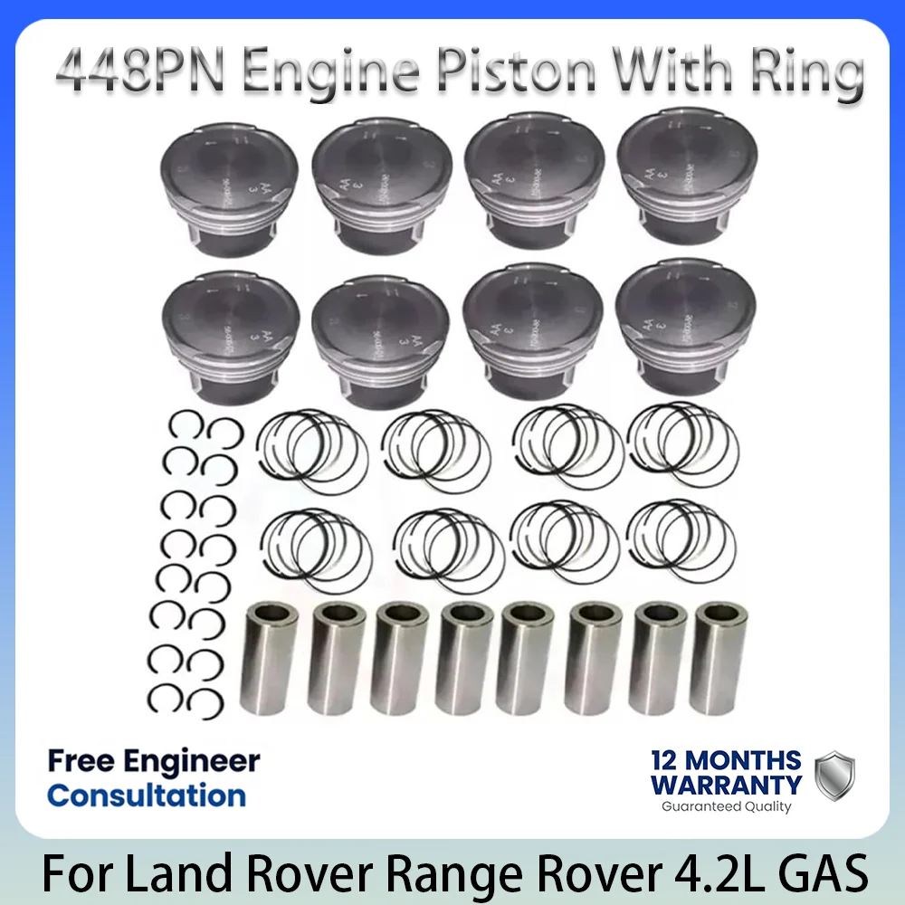 Piston With Ring Assembly OE 4743588 For Land Rover 448PN 4.2L 4.2 L T V8 GAS Engine Overhaul Replacement Spare Parts 05-13
Piston With Ring Assembly OE 4743588 For Land Rover 448PN 4.2L 4.2 L T V8 GAS Engine Overhaul Replacement Spare Parts 05-13