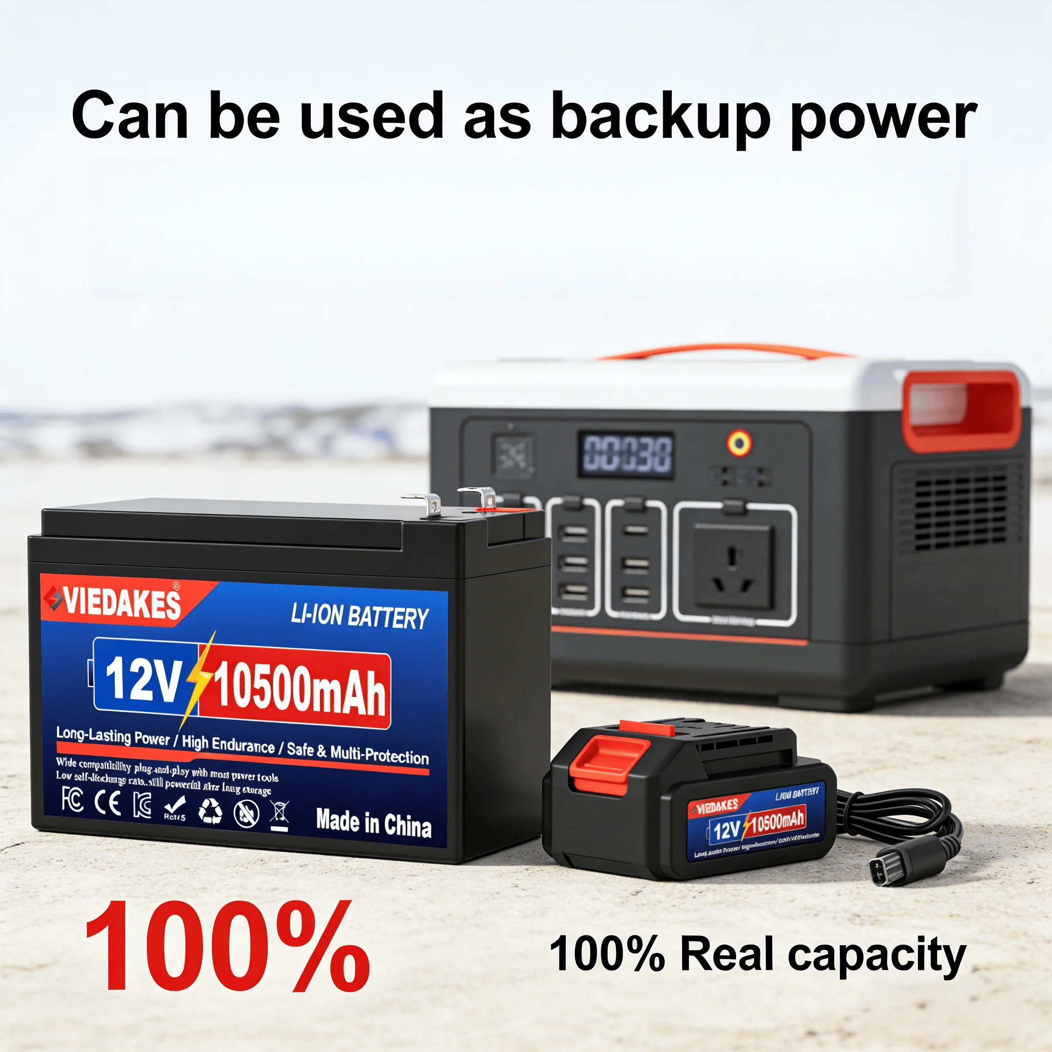 100%Viedakes 10.5Ah 12V Lifepo4 Rechargeable lithium ion Battery, Grade A spare Cells for Electric Wheelchair Boat Solar Camping
100%Viedakes 10.5Ah 12V Lifepo4 Rechargeable lithium ion Battery, Grade A spare Cells for Electric Wheelchair Boat Solar Camping