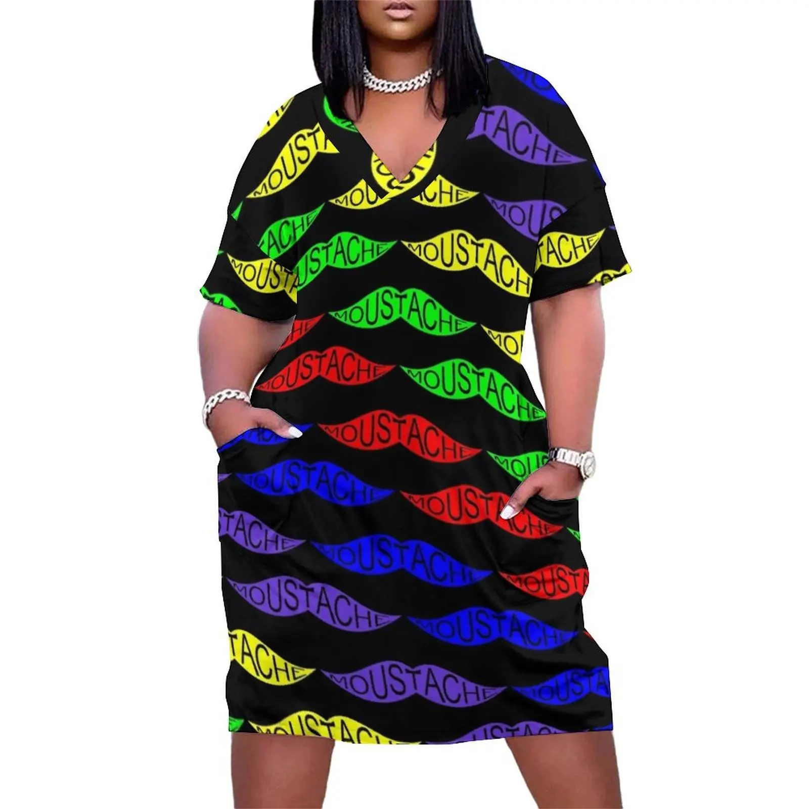 Moustache Loose Pocket Dress Dress for girls summer dress womens 2025 for women summer Women's summer
Moustache Loose Pocket Dress Dress for girls summer dress womens 2025 for women summer Women's summer