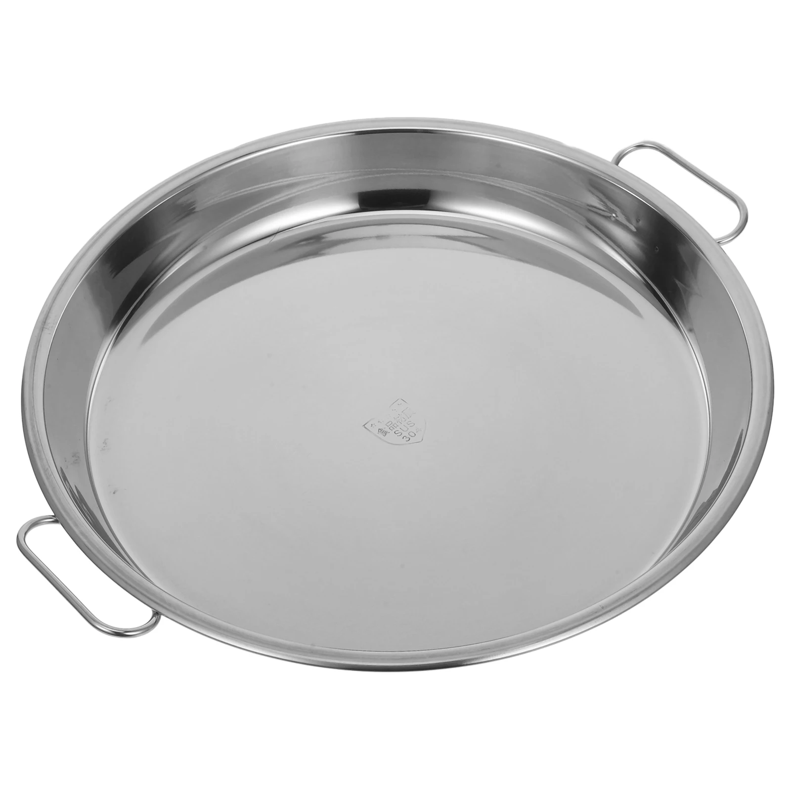 Stainless Steel Roasting Tray Round Durable Handles Easy Cleaning Turkey Meat Vegetables Snack Plate Food Storage Serving Home
Stainless Steel Roasting Tray Round Durable Handles Easy Cleaning Turkey Meat Vegetables Snack Plate Food Storage Serving Home