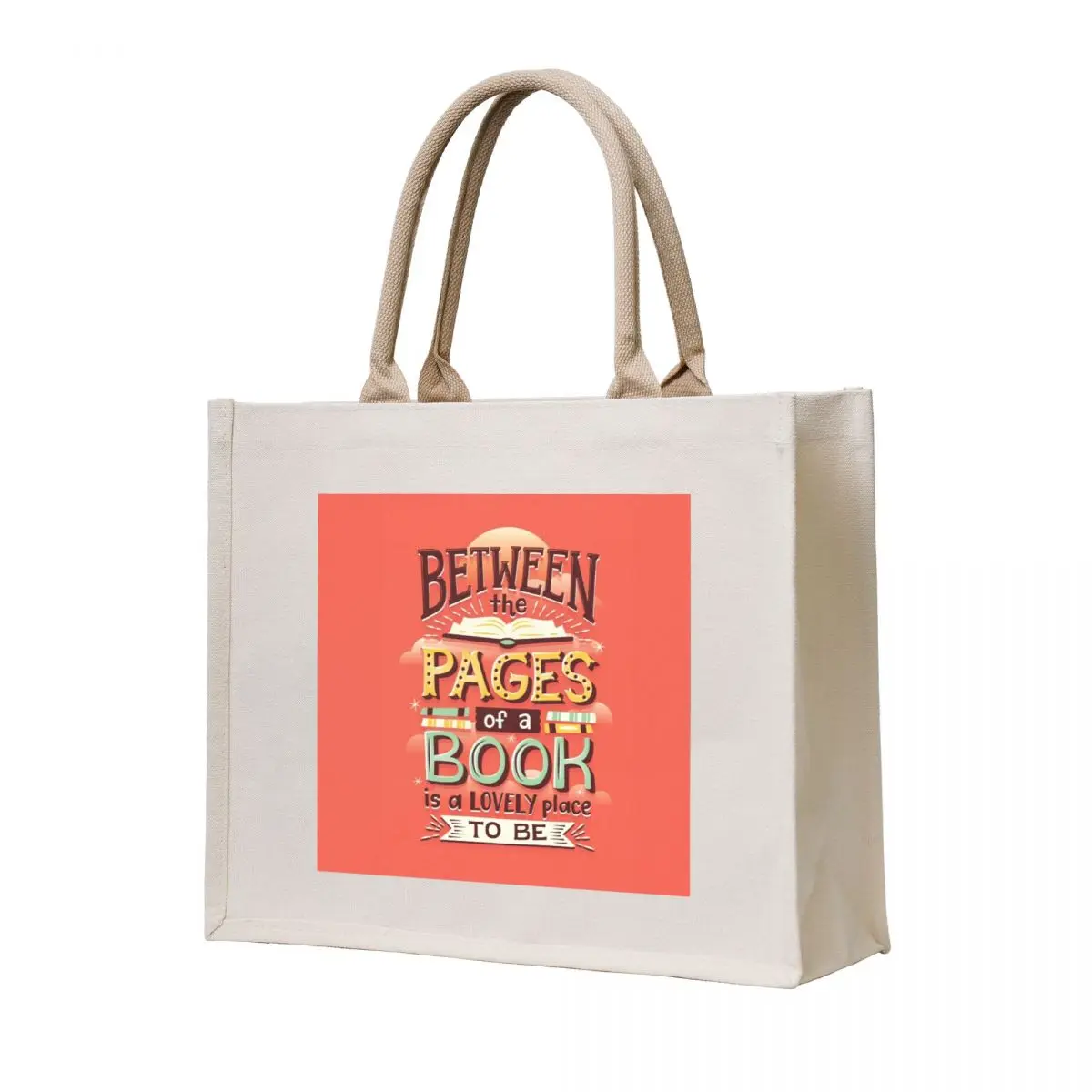 Between pages Tote Bag Women's shopper university shopper bag canvas shopping bag 
Between pages Tote Bag Women's shopper university shopper bag canvas shopping bag
